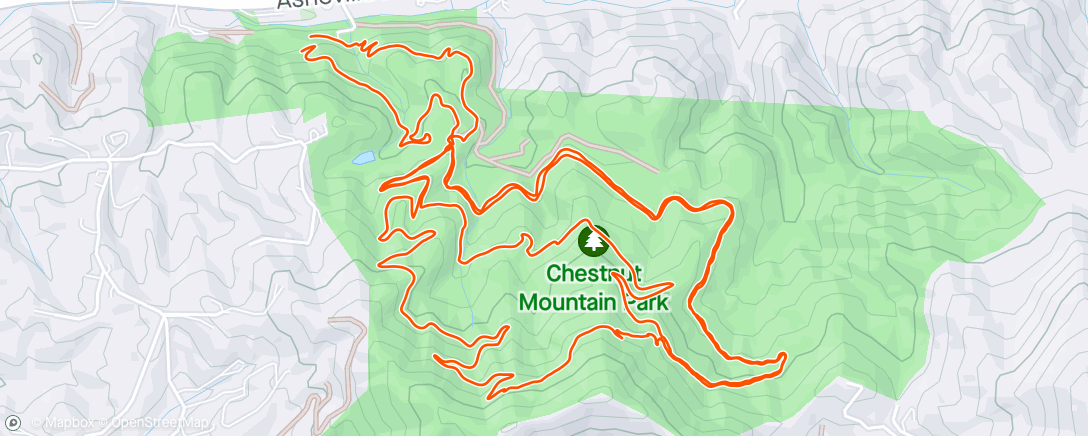 Map of the activity, Chestnut Mt Laps on the way home