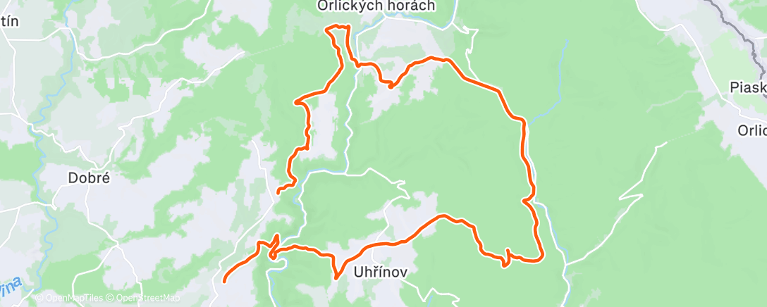 Map of the activity, Vánoční laufík