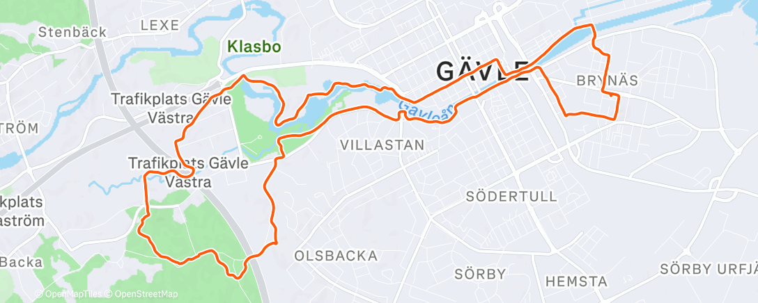 Карта физической активности (Kvällstur 🔦)