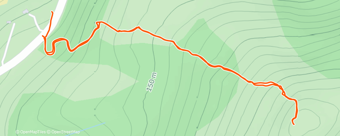 Карта физической активности (Afternoon Hike)