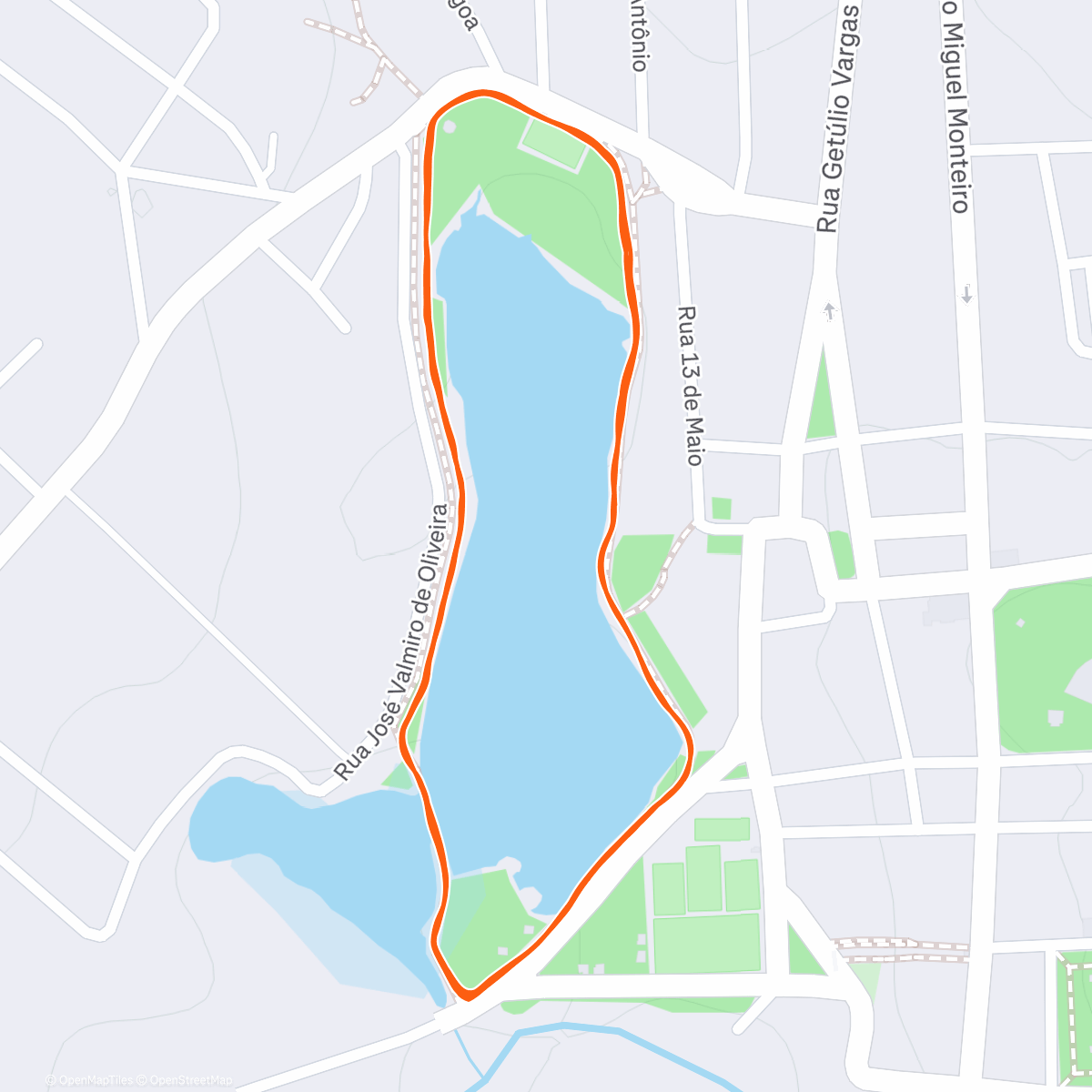 Map of the activity, Morning Run