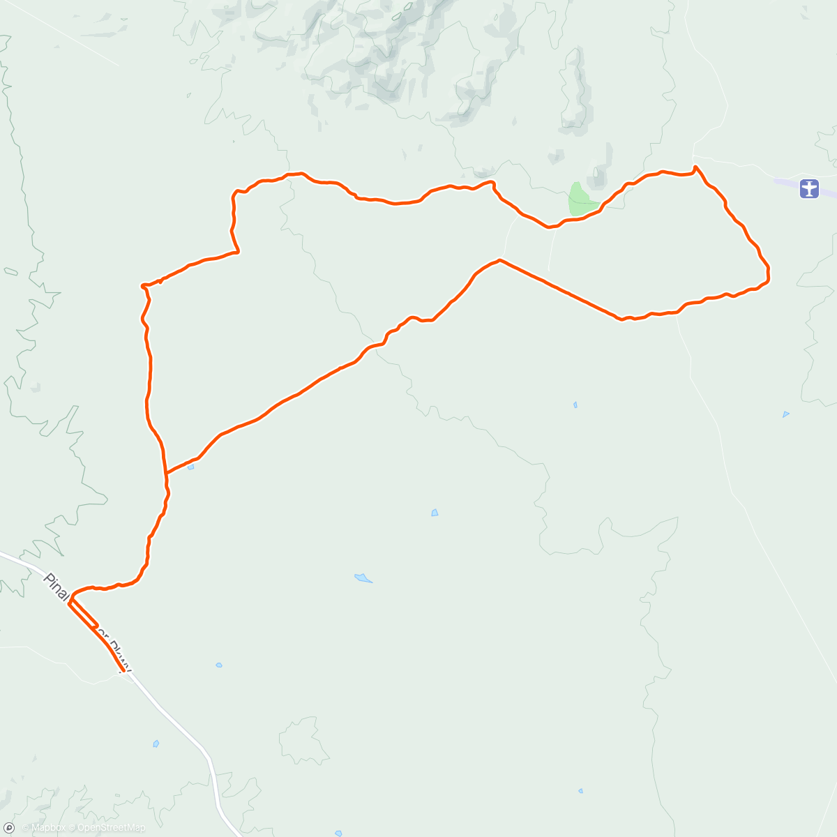 Map of the activity, Back of falcon ranch