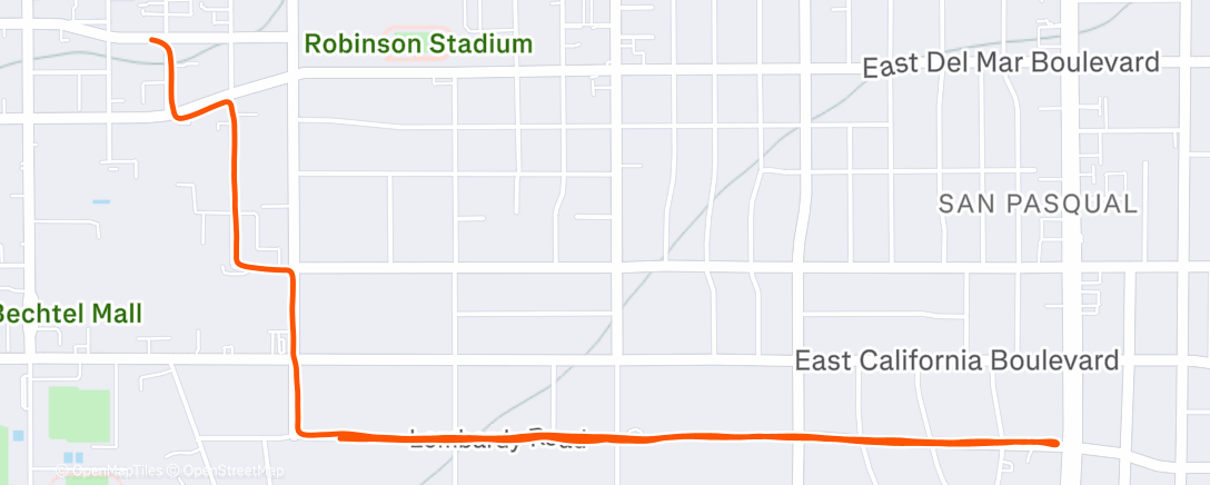 Карта физической активности (Easy Run in the Sun ☀️)