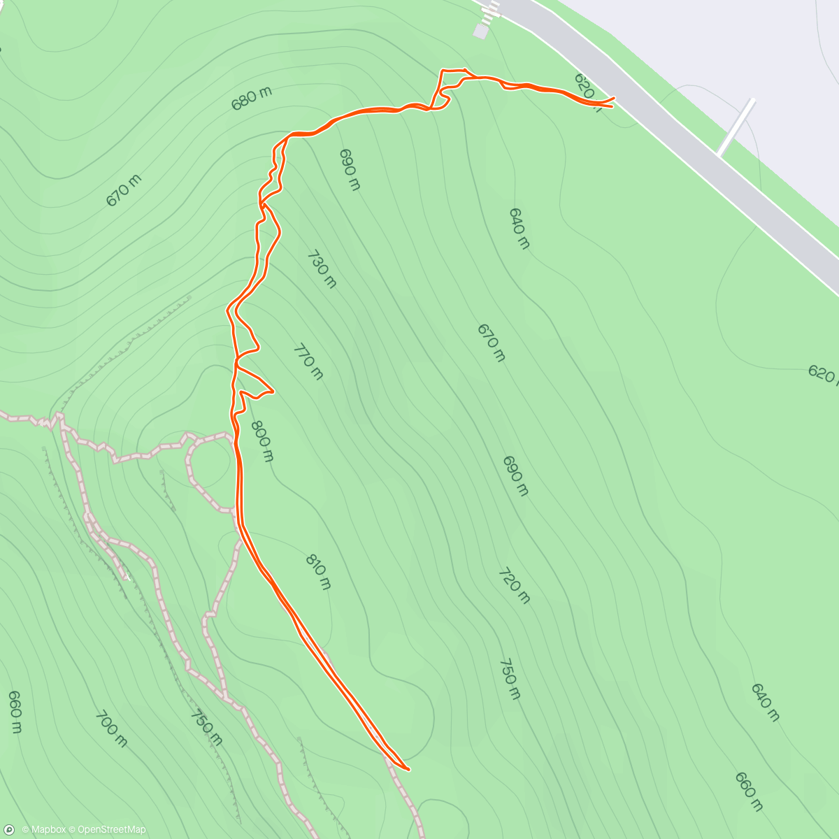 Map of the activity, Morning Hike to Ghoradeshwar
