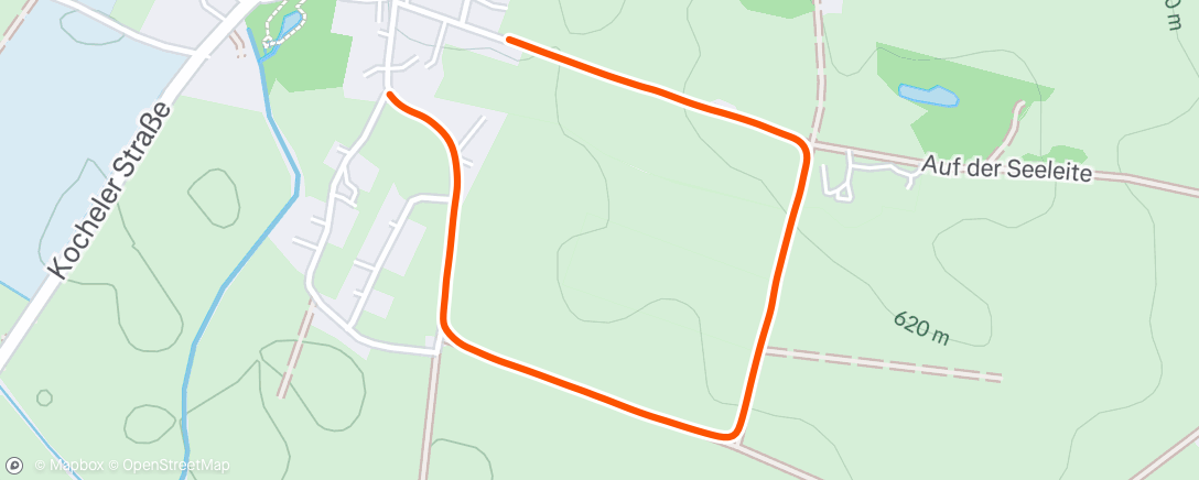 Map of the activity, Afternoon Walk