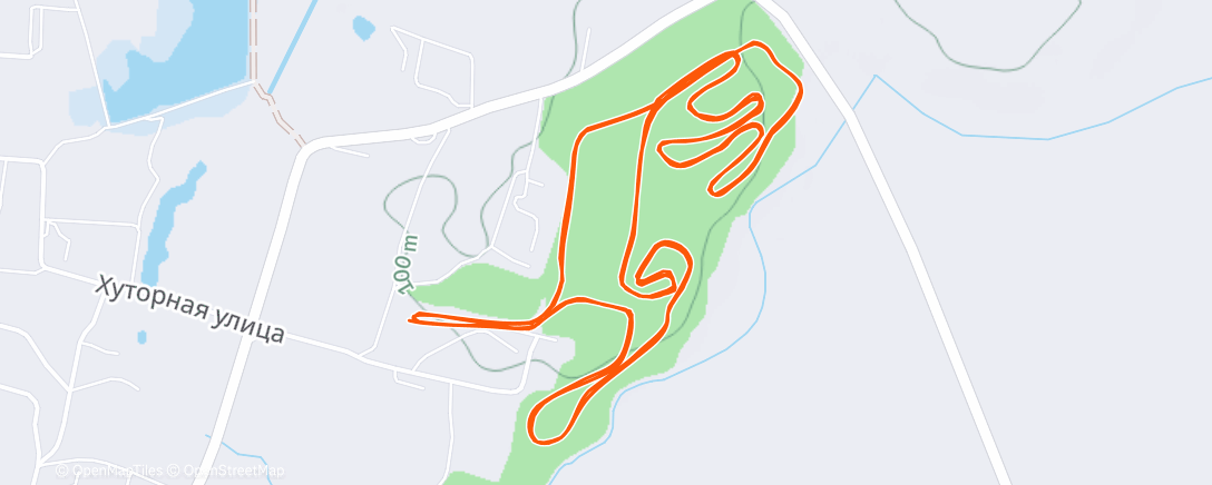 Map of the activity, Северный лыжный заезд (день)