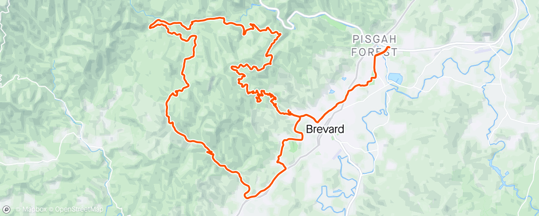 Map of the activity, Pisgah Stage Race Stage 5