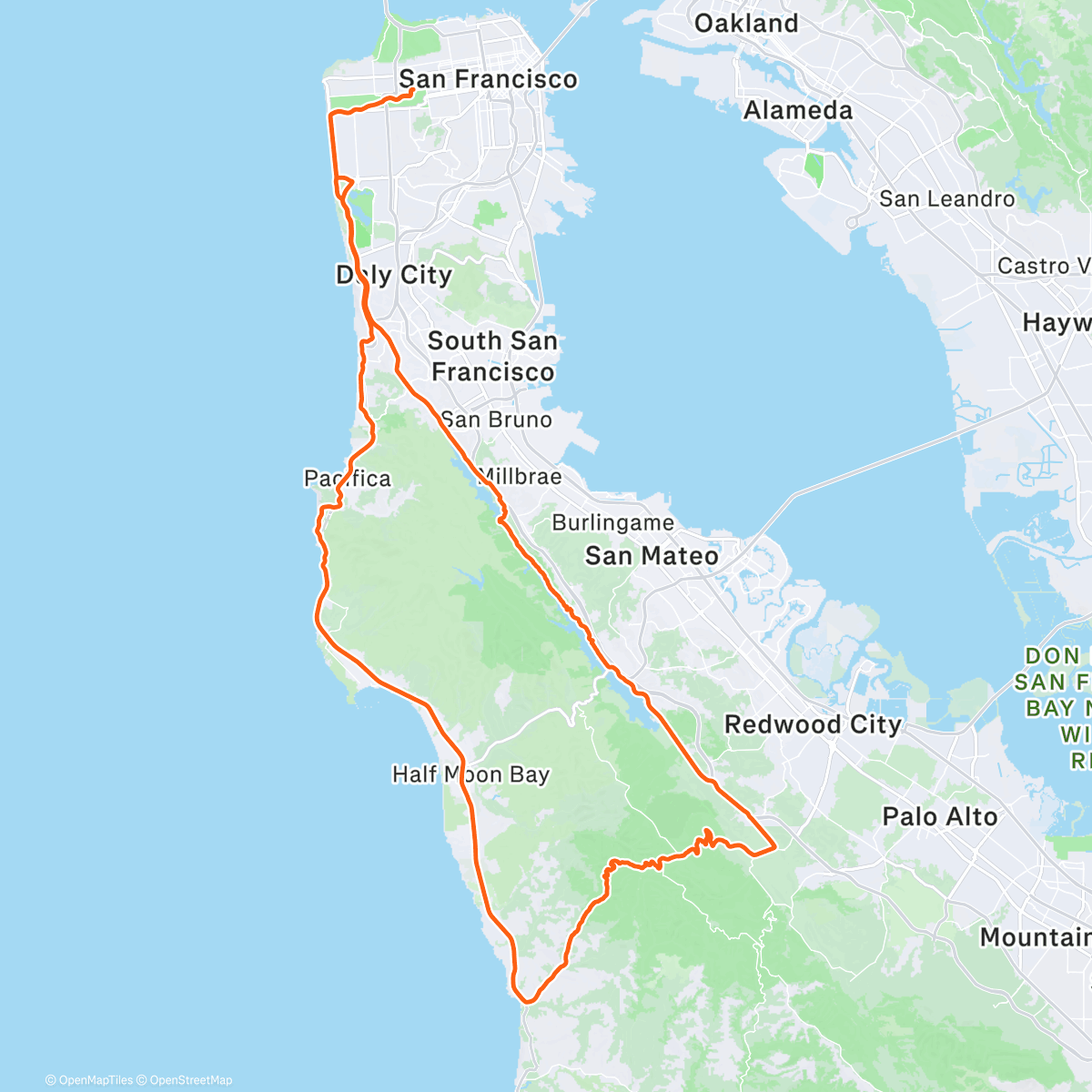 Map of the activity, Tunitas Festivity