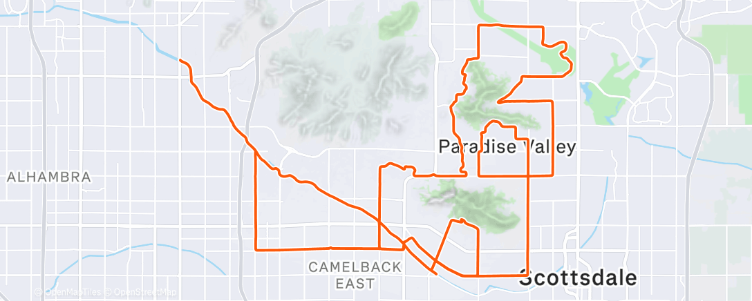 Map of the activity, Morning Ride