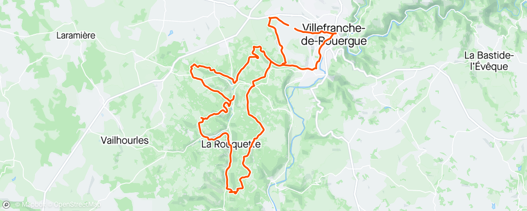 Mappa dell'attività Rando villef moyen mauvais repérage