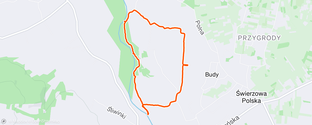 Map of the activity, Morning Hike