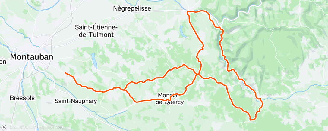 Карта физической активности (Cyclingride)