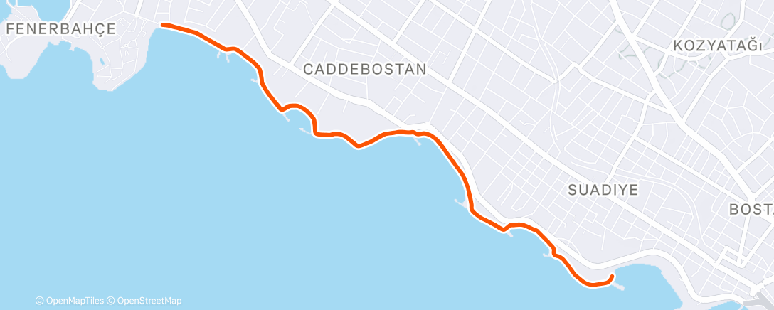 Map of the activity, Lunch Run