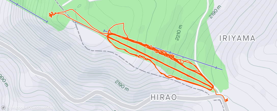 Mapa da atividade, 渋峠横手山Skwal