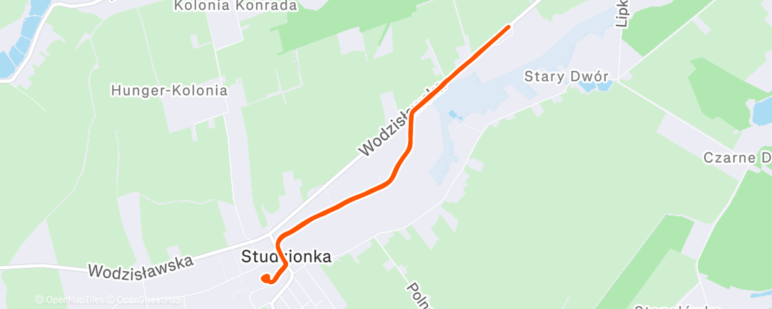 Map of the activity, Morning Run