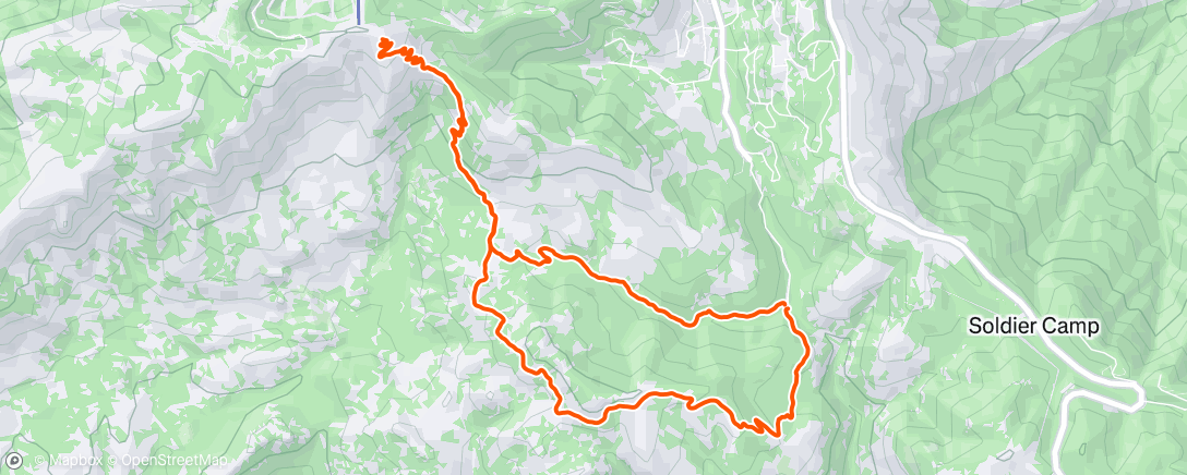 Map of the activity, Upper Aspen