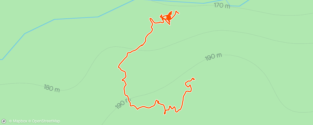Map of the activity, Off-Trail Hike w/ The Crew