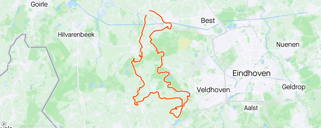 Map of the activity, Go4Duchenne gps mtb tocht