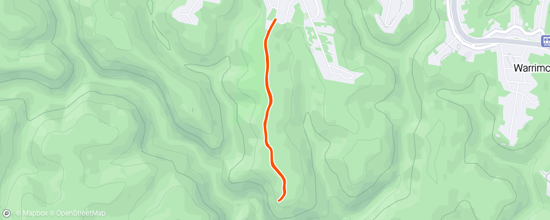 Mapa de la actividad (Morning run with some intervals)