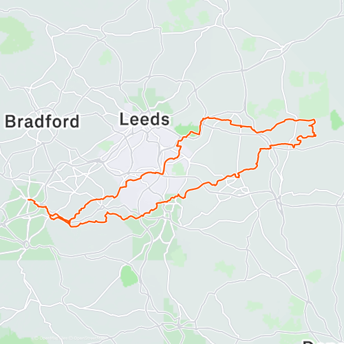 Gravel Sherburn in Elmet Aerodrome 114.6 km Gravel Cycling Route on