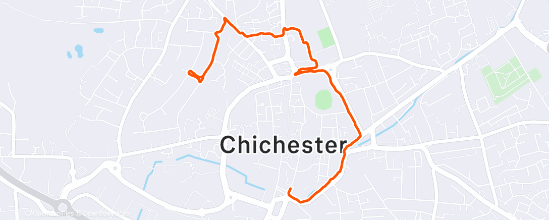 Map of the activity, Afternoon Walk