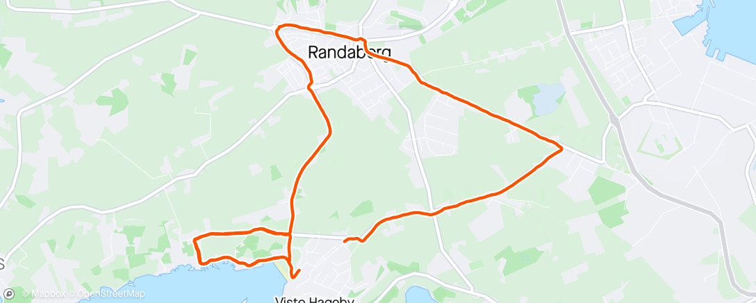 Map of the activity, Randaberg Run