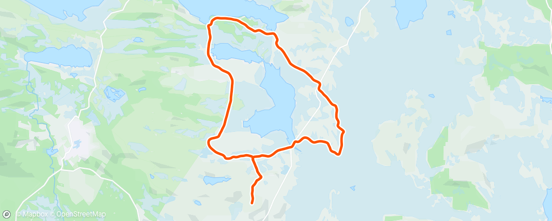 Map of the activity, Skøyterunde før middag, suuuuuugeføre