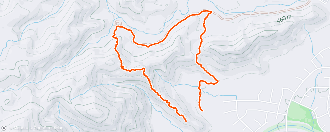 Map of the activity, Afternoon Hike