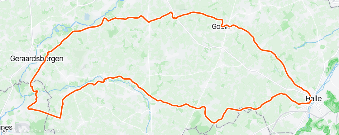 Map of the activity, Falco Cycling Club - Voorsprong nemen in Zone 2