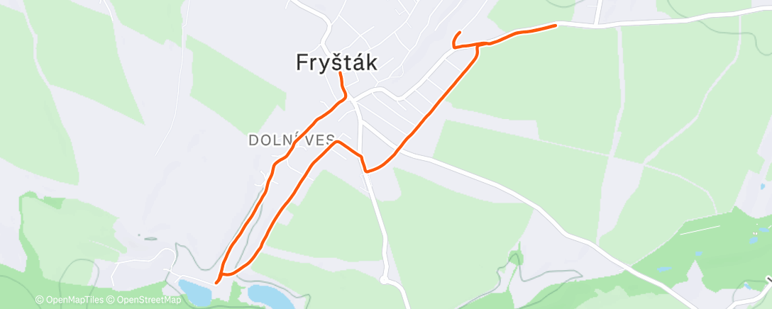 Карта физической активности (Afternoon Run)