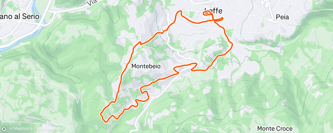 Map of the activity, Trofeo Valli Bergamasche Leffe