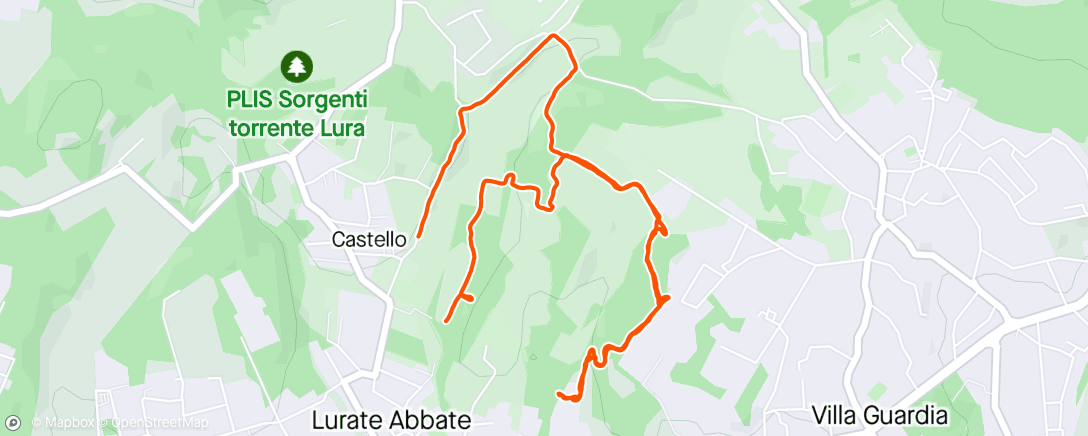 Karte der Aktivität „Camminata pomeridiana”
