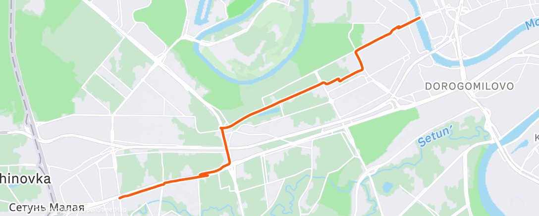 Map of the activity, Дневной велозаезд