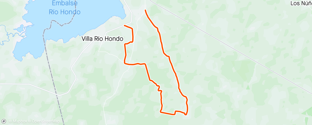 Map of the activity, Termas Vuelta ciclística