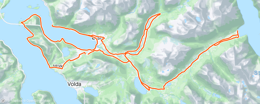 Map of the activity, Follestaddalen, Sæbø ++ 🌞🚴‍♂️