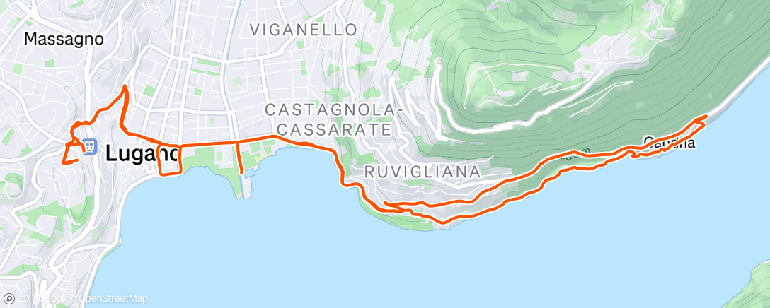 Map of the activity, Morning Run