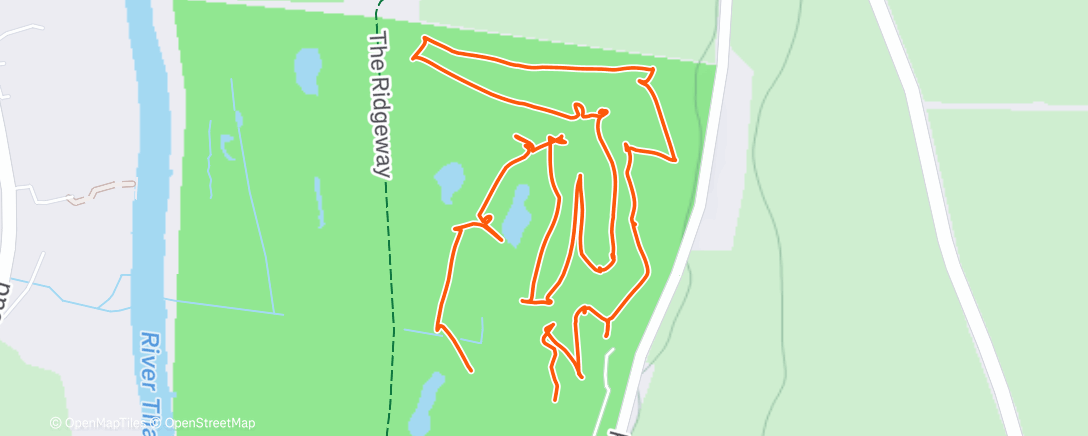 Map of the activity, Lunch Golf