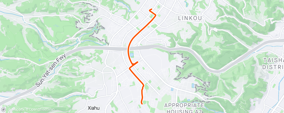Mapa de la actividad (傍晚步行)