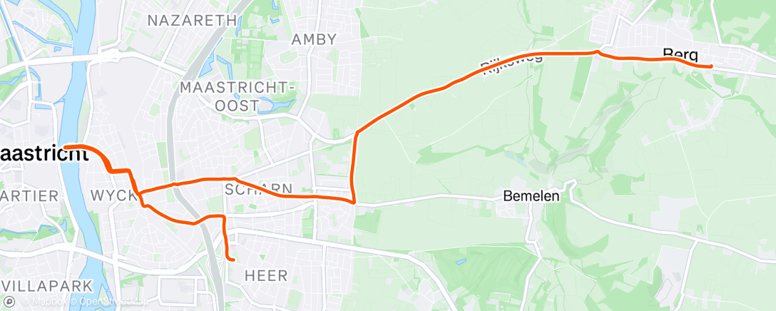 Map of the activity, Sortie vélo dans l'après-midi