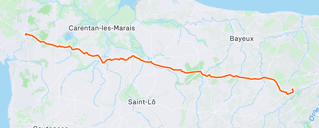 Карта физической активности (Lunch Ride)