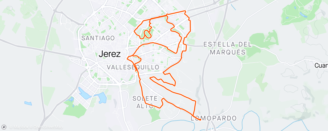 「Bicicleta al anochecer」活動的地圖