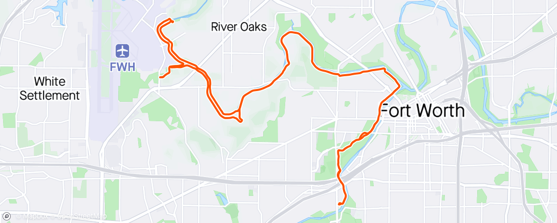 Map of the activity, Sunday Morning Gravel Ride
