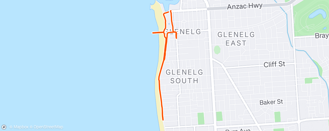 Mapa de la actividad (Morning Run)