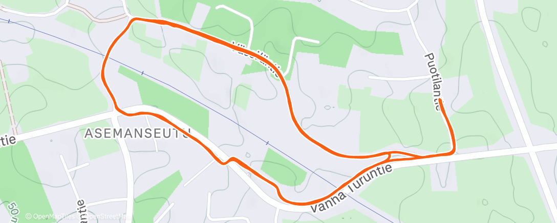 Map of the activity, Lasten juoksu