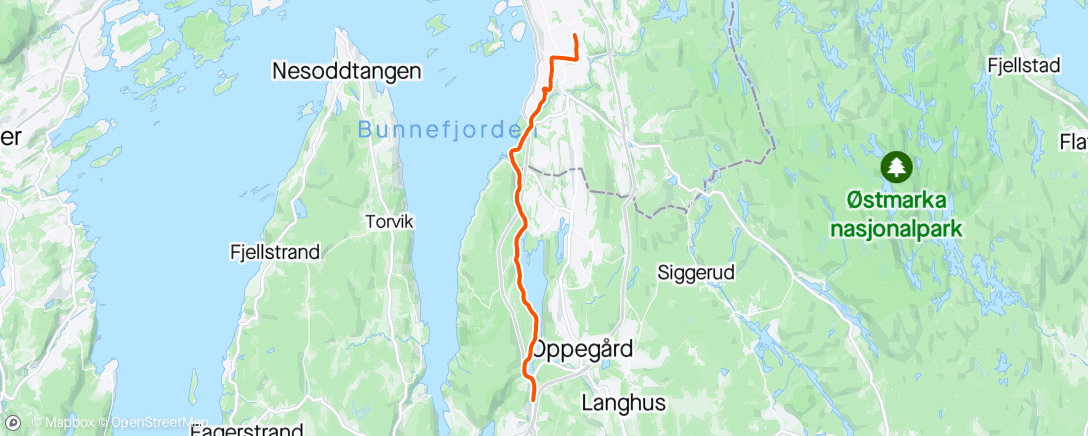 Map of the activity, Landevei Frøy ungdom