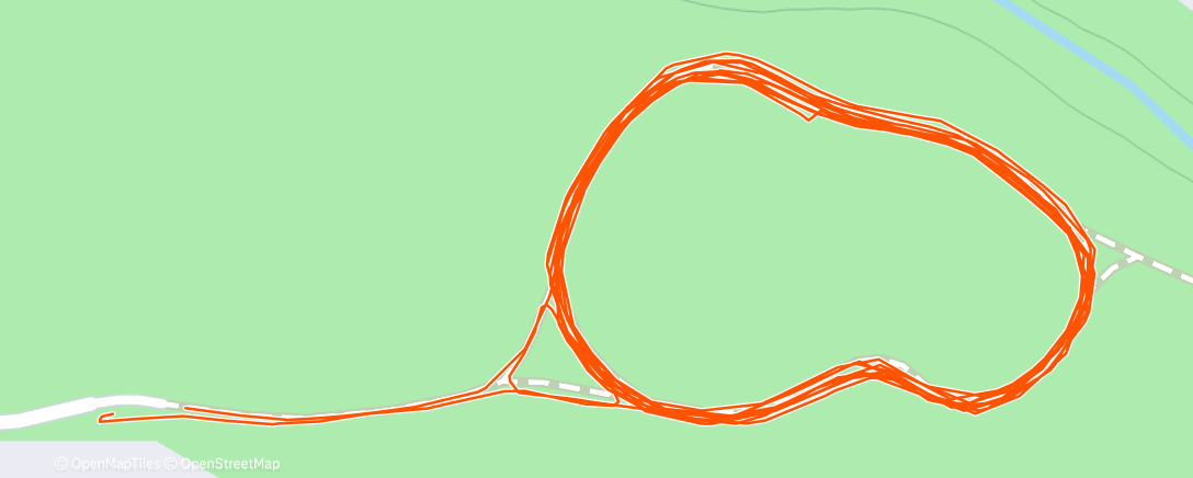 Map of the activity, Afternoon Run