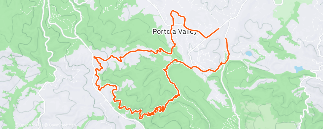 Map of the activity, Feeling good, trails not too slippery