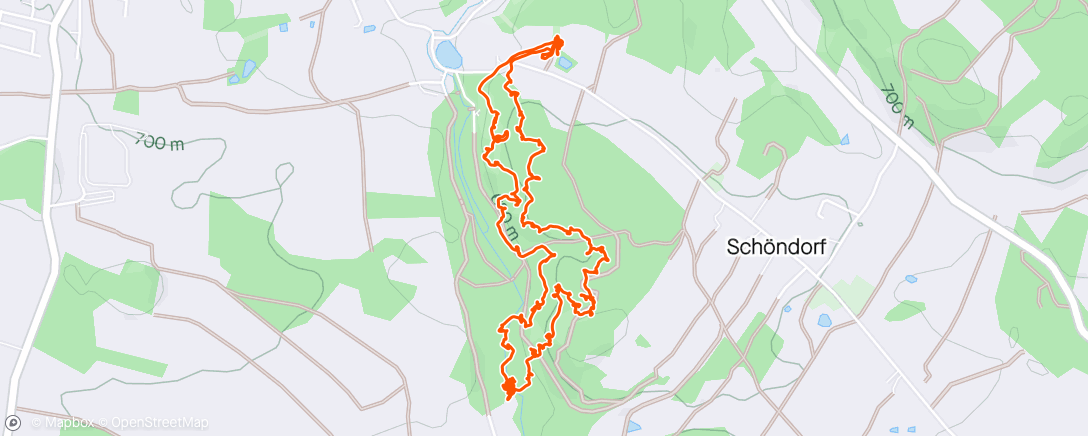 Mapa da atividade, Wanderung am Morgen