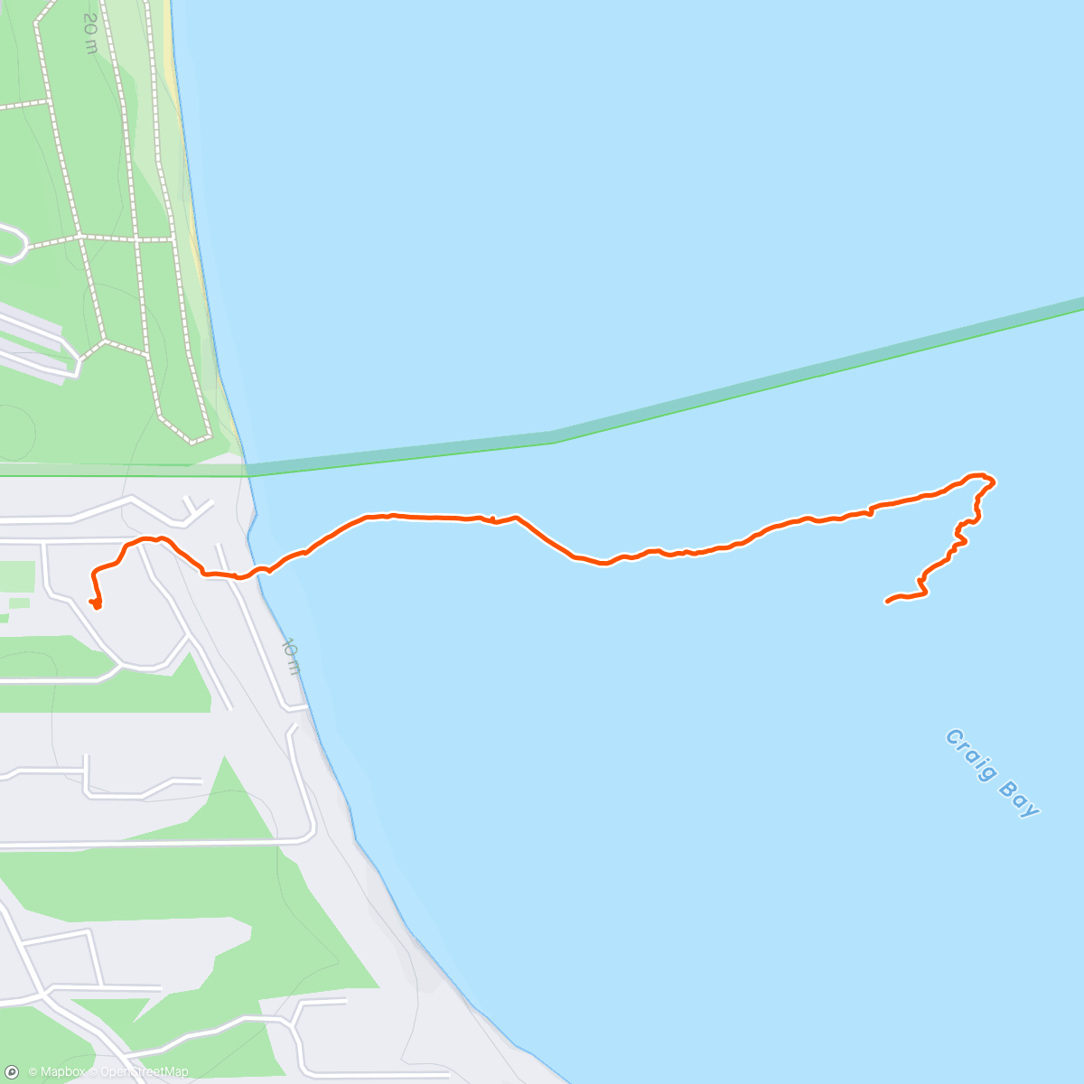 Map of the activity, WALKING ON WATER