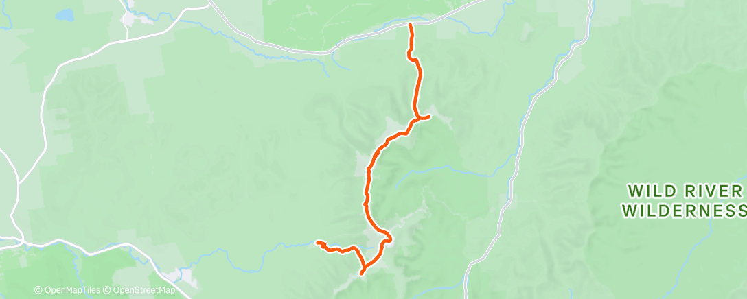 Map of the activity, Morning Hike